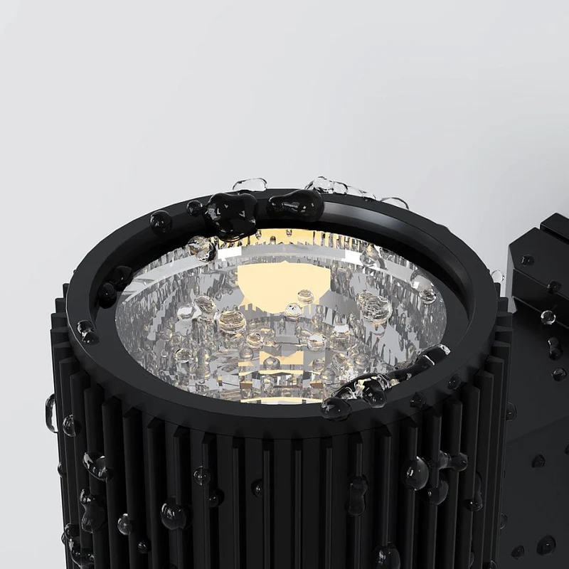 Wandleuchte – Schwarzes Metall, 1× E27 Fassung, IP54 Schutz, Ø9,5 cm - Rando | Maytoni