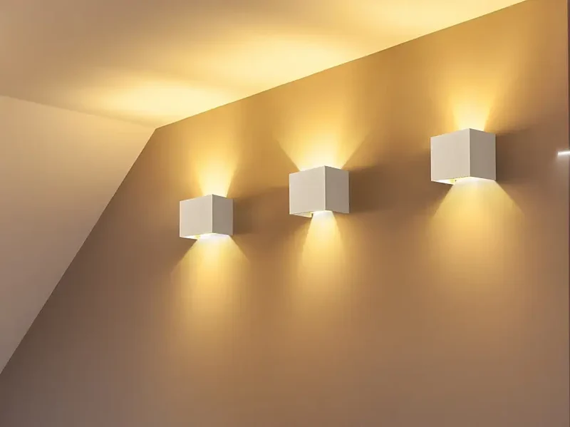 Fassadenbeleuchtung – Weißes Metall, 6 W LED, IP54 Schutz, 64° Abstrahlwinkel, Höhe 10,0 cm - Fulton | Maytoni