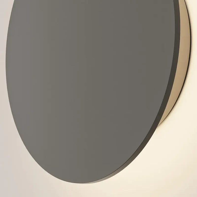 Fassadenleuchte – Graphit Finish, Metall Gehäuse, 12 W Leistung, Ø18 cm - Wald | Maytoni
