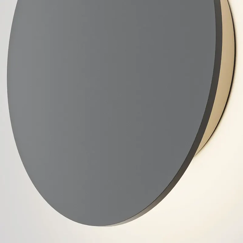 Fassadenleuchte – Graphit Finish, Metall Gehäuse, 12 W Leistung, Ø18 cm - Wald | Maytoni
