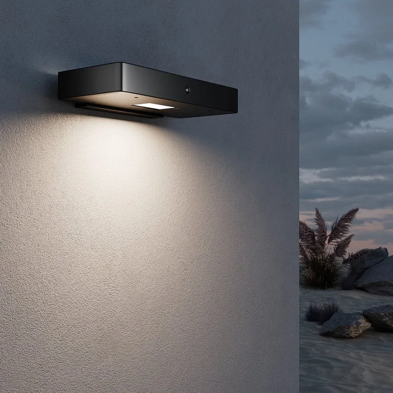 Wandleuchte – Graphitfarbenes Aluminium, 2 W Leistung, Warmweiß, 3,2 cm Höhe - Pir | Maytoni