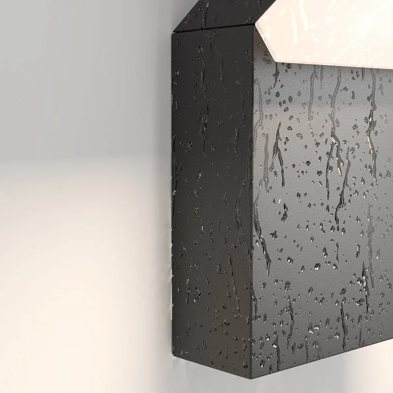 Wandleuchte – Schwarzes Aluminium, 12 W Leistung, Warmweiß, 22 cm Höhe - Paso | Maytoni