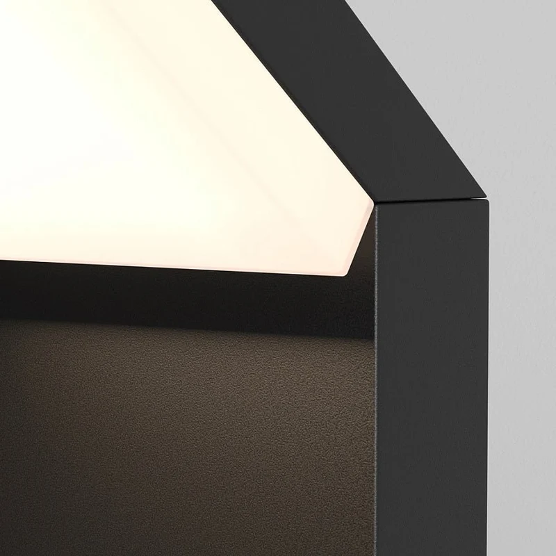 Wandleuchte – Schwarzes Aluminium, 12 W Leistung, Warmweiß, 22 cm Höhe - Paso | Maytoni