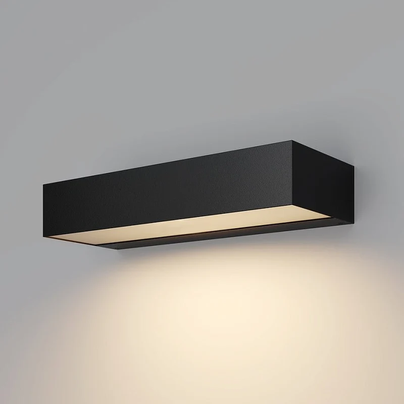Wandleuchte – Graphitfarbenes Aluminium, 10 W Leistung, Warmweiß, 30 cm Länge - Lot | Maytoni