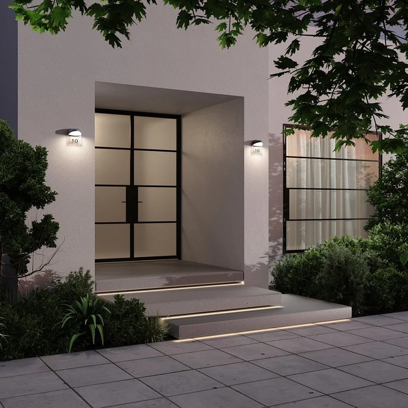 Wandleuchte – Graphitfarbe, Aluminium Kunststoff, Zeitlose Eleganz - Gloss | Maytoni