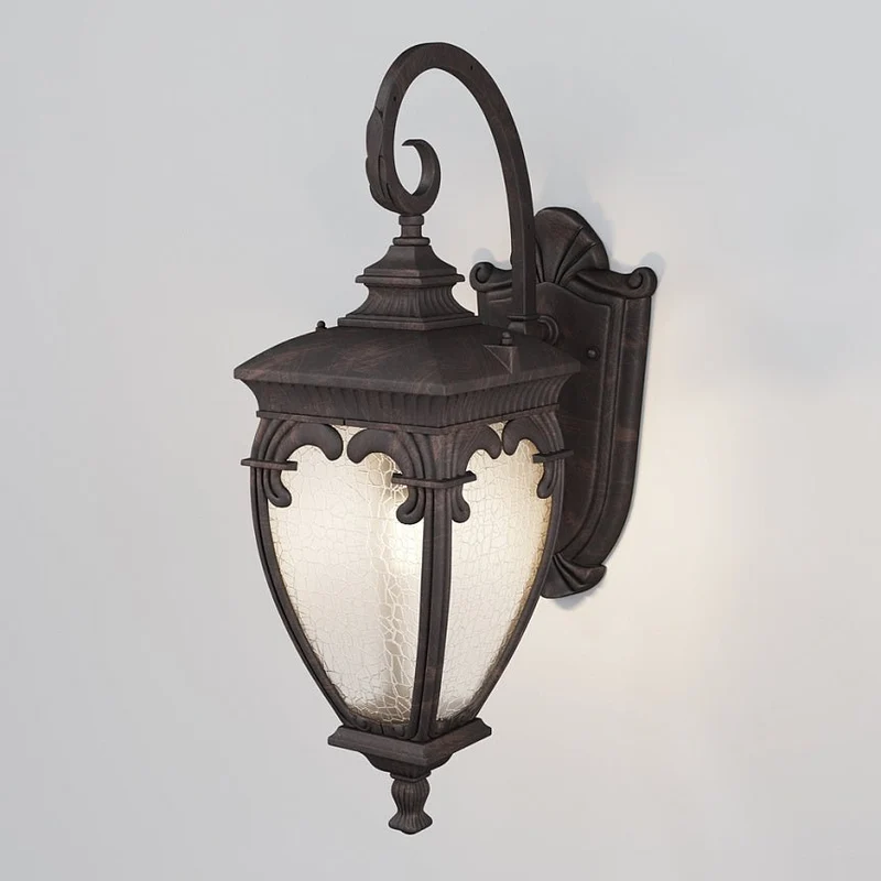 Wandleuchte – Antikbronze Aluminium, 1 × E27, IP44 Schutz, Höhe 48 cm - Fleur | Maytoni