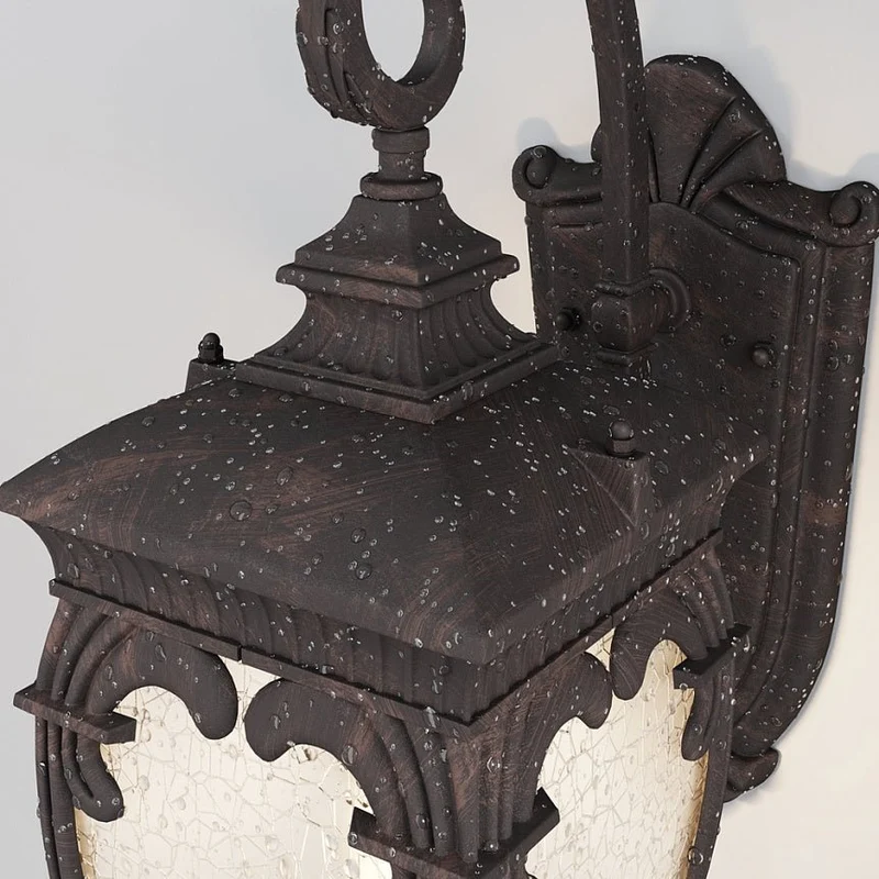 Wandleuchte – Antikbronze Aluminium, 1 × E27, IP44 Schutz, Höhe 48 cm - Fleur | Maytoni