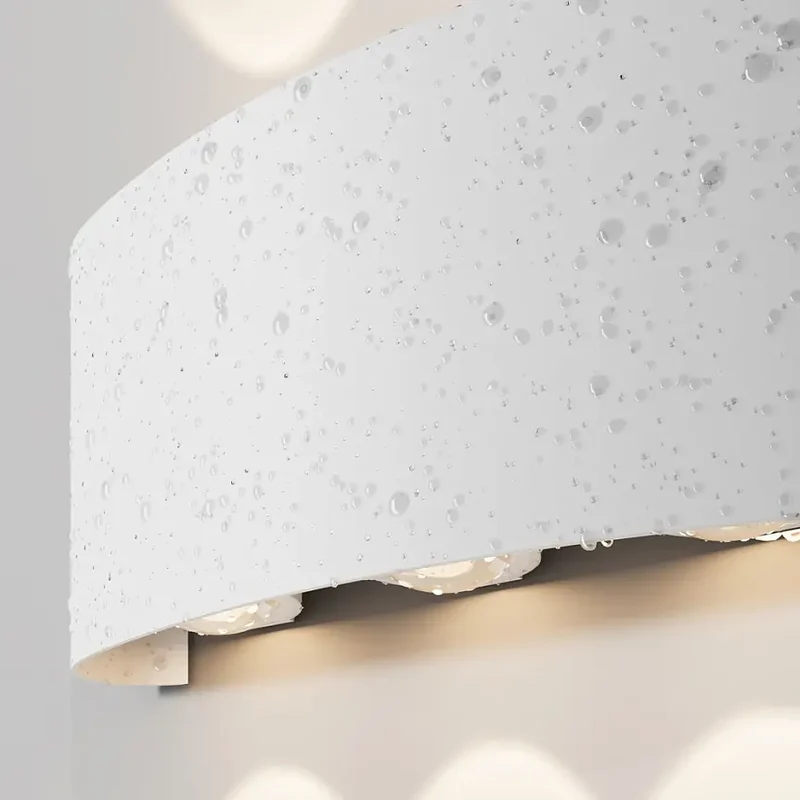 Fassadenbeleuchtung – Weißes Finish, Metallgehäuse, 6W Leistung, Warmweiß - Strato | Maytoni