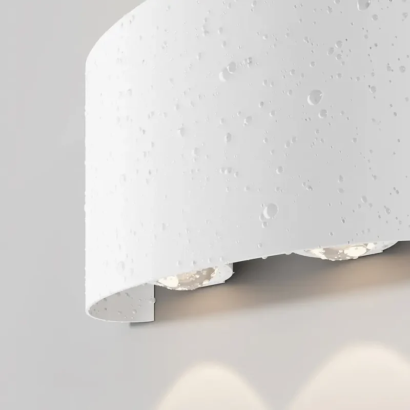 Fassadenbeleuchtung – Weißes Finish, Metallgehäuse, 4W Leistung, Warmweiß - Strato | Maytoni