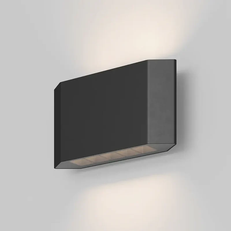Fassadenbeleuchtung – Graphitfarbenes Aluminium, 8W LED, Warmweiß Licht, IP54 Schutz - Pull | Maytoni