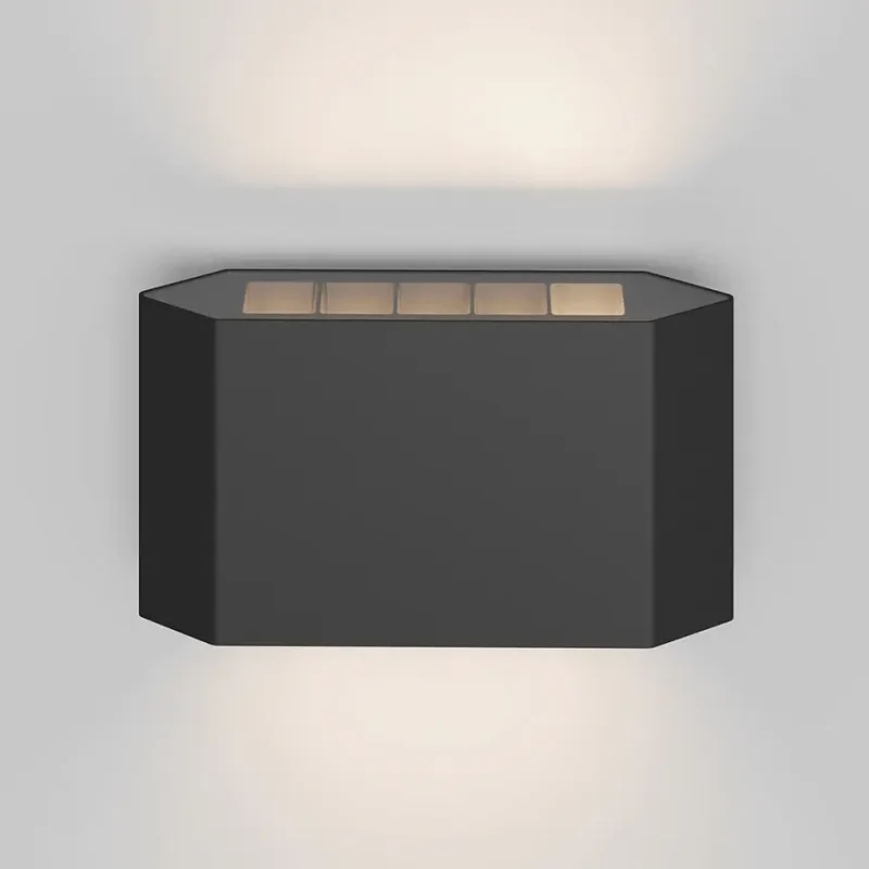 Fassadenbeleuchtung – Graphitfarbenes Aluminium, 8W LED, Warmweiß Licht, IP54 Schutz - Pull | Maytoni