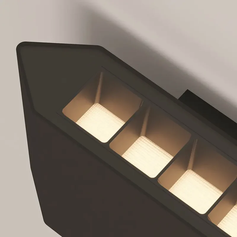 Fassadenbeleuchtung – Graphitfarbenes Aluminium, 5W LED, Warmweiß Licht, IP54 Schutz - Pull | Maytoni