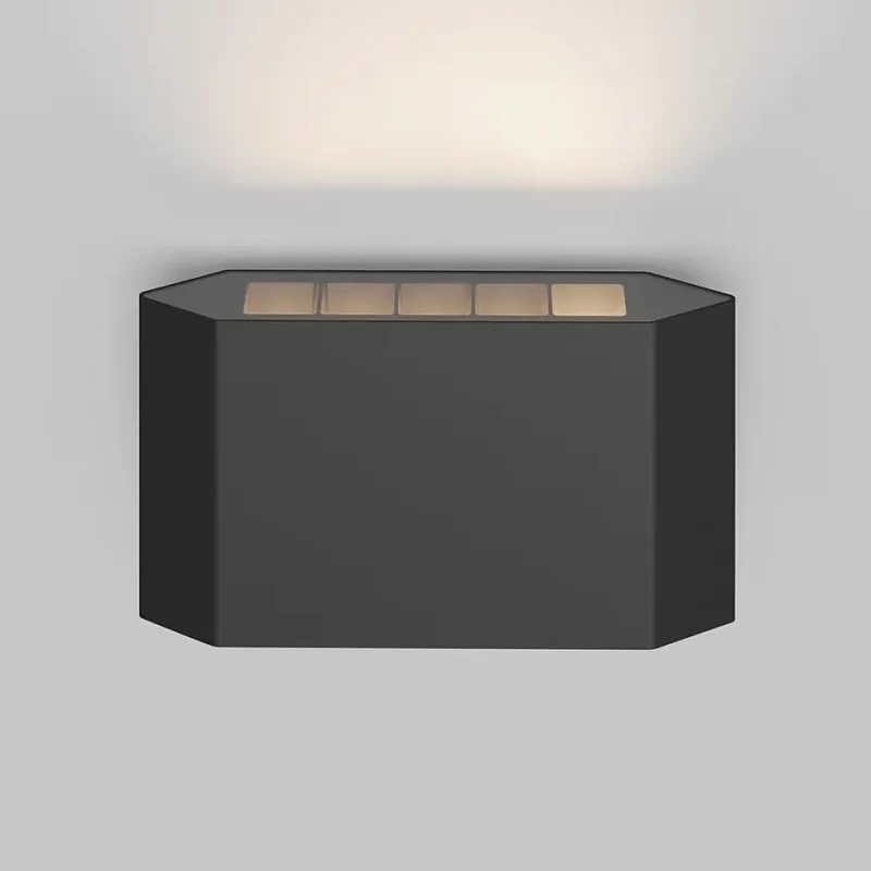 Fassadenbeleuchtung – Graphitfarbenes Aluminium, 5W LED, Warmweiß Licht, IP54 Schutz - Pull | Maytoni