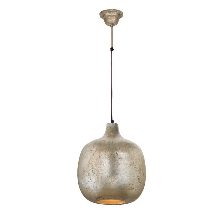 Pendelleuchte – Hellbronzenes Eisen, Industrieller Stil, Metallische Oberfläche, 38 cm - Mican 125 | Kayoom