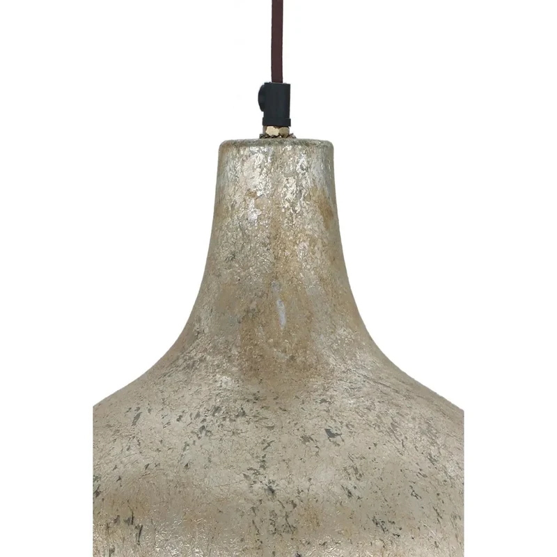Pendelleuchte – Hellbronzenes Eisen, Industrieller Stil, Metallische Oberfläche, 38 cm - Mican 125 | Kayoom