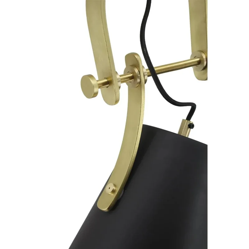Pendelleuchte – Braunes Eisen, Goldene Akzente, Mattes Finish, 54 cm - Calone 287 | Kayoom