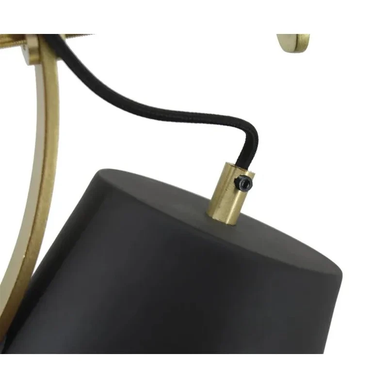 Pendelleuchte – Braunes Eisen, Goldene Akzente, Mattes Finish, 54 cm - Calone 287 | Kayoom