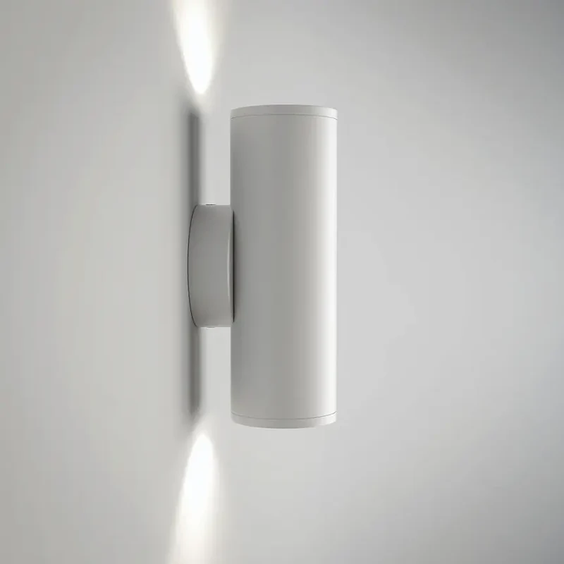 Wandleuchte – Weißes Aluminium, 2× GU10 Fassung, 10 W Leistung, 15 cm Höhe - Focus S | Maytoni