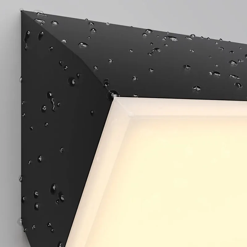 Wandleuchte – Graphitfarbenes Aluminium, Warmweißes Licht, IP54 Schutz, 30 cm Höhe - Brick | Maytoni