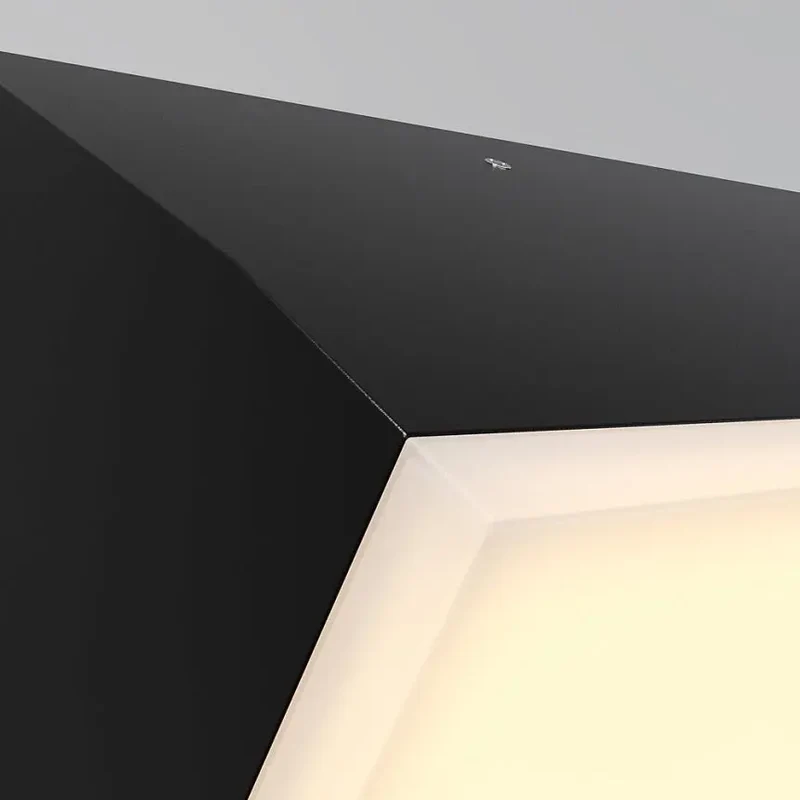 Wandleuchte – Graphitfarbenes Aluminium, Warmweißes Licht, IP54 Schutz, 30 cm Höhe - Brick | Maytoni