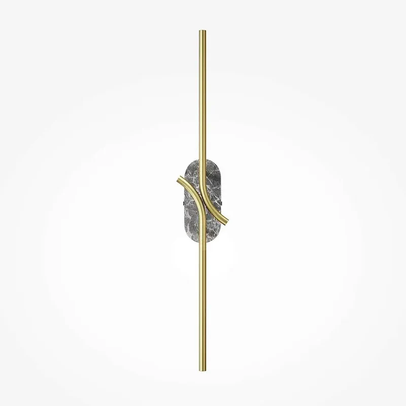 Wandleuchte – Graues Metall-Marmor, 7 W Leistung, Warmweiß, 63 cm Höhe - Renaissance | Maytoni
