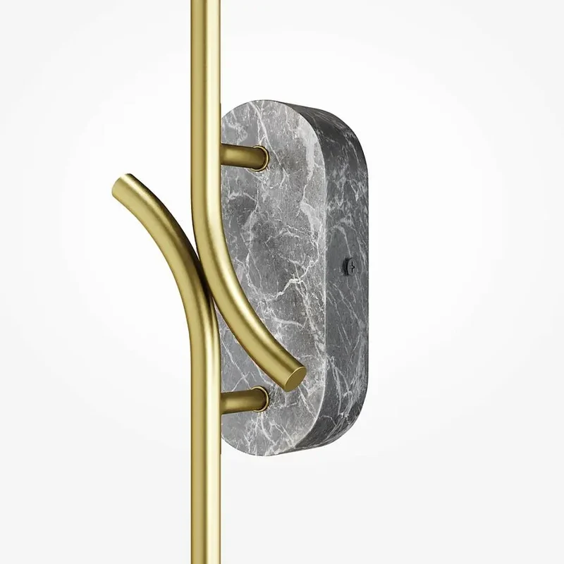 Wandleuchte – Graues Metall-Marmor, 7 W Leistung, Warmweiß, 63 cm Höhe - Renaissance | Maytoni