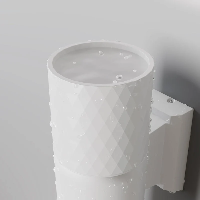 Wandleuchte – Weißes Aluminium, Wetterfeste Ausführung, IP54 Schutz, 19 cm Höhe - Bowery | Maytoni