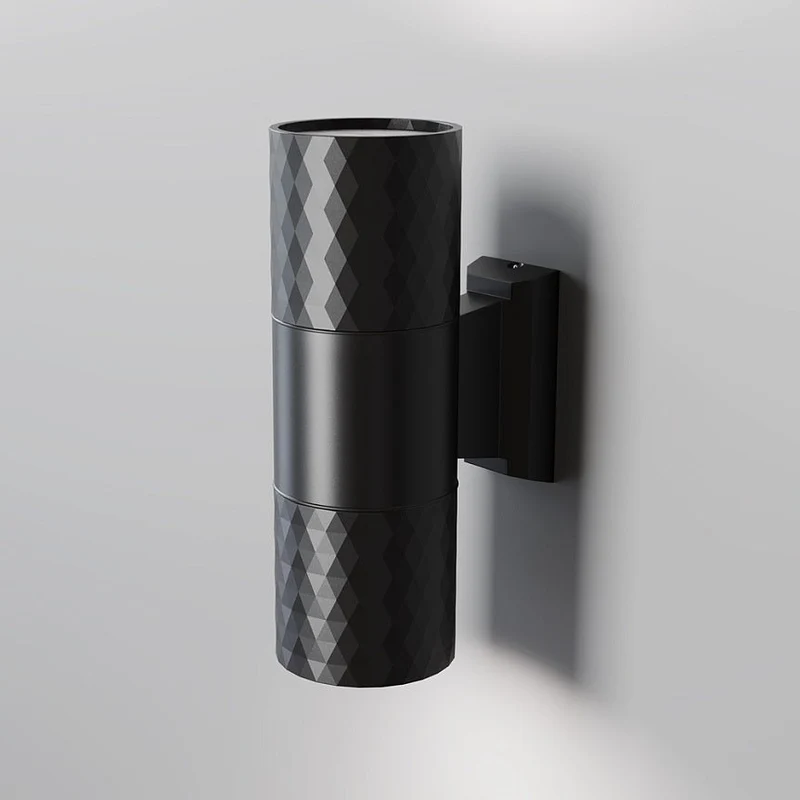 Wandleuchte – Schwarzes Aluminium, Wetterfeste Ausführung, IP54 Schutz, 19 cm Höhe - Bowery | Maytoni