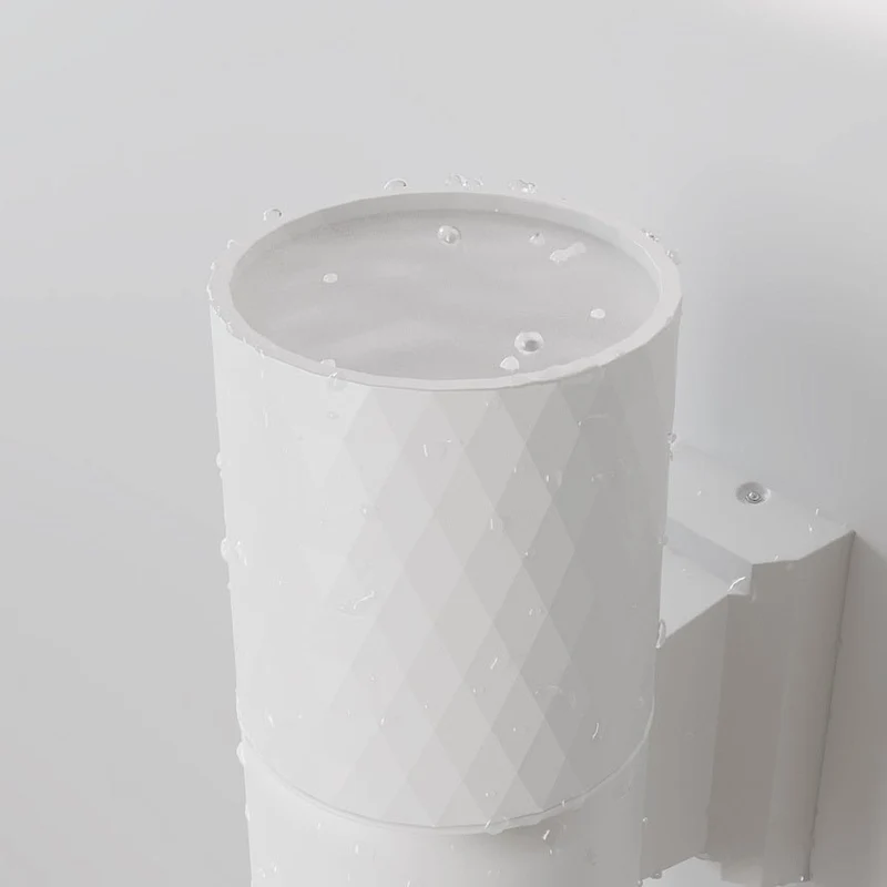 Wandleuchte – Weißes Aluminium, Wetterfeste Ausführung, IP54 Schutz, 14,5 cm Höhe - Bowery | Maytoni