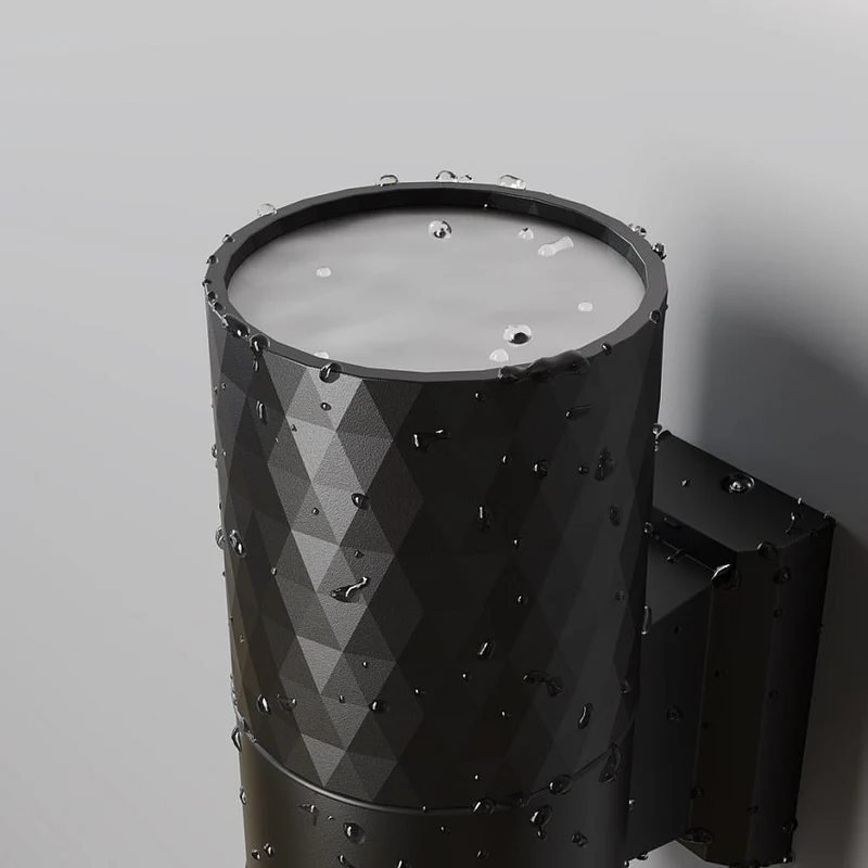Wandleuchte – Schwarzes Aluminium, Wetterfeste Ausführung, IP54 Schutz, 14,5 cm Höhe - Bowery | Maytoni