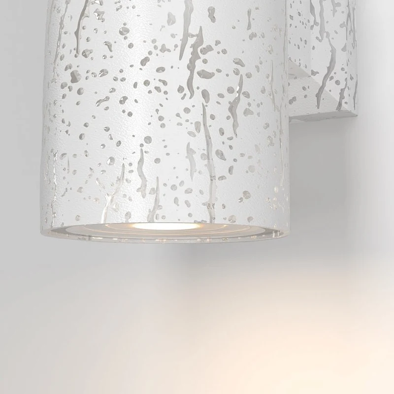 Wandleuchte – Weißes Aluminium, Wetterfeste Ausführung, IP54 Schutz, 18 cm Höhe - Bowery | Maytoni