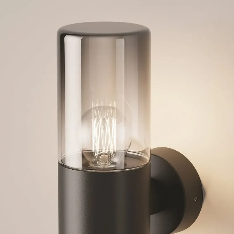 Wandleuchte – Graphitoberfläche, IP54 Schutz, Aluminium Glas - Amas | Maytoni