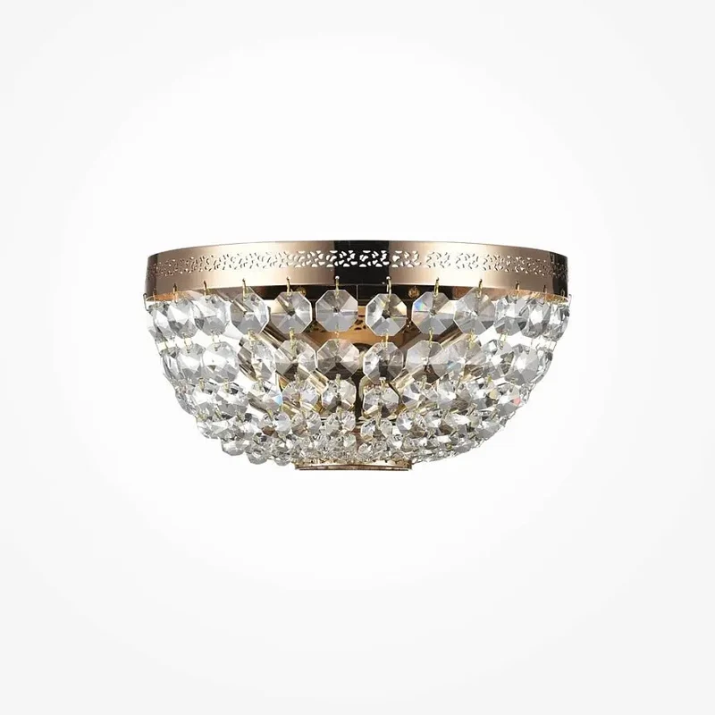 Wandleuchte – Goldfarbenes Metall, 2× E14 Fassung, 60 W Leistung, 13 cm Höhe - Ottilia | Maytoni