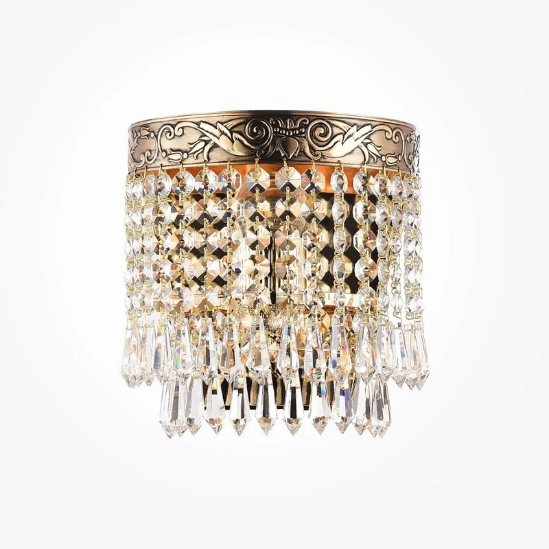 Wandleuchte – Goldfarbenes Metall, 1× E27 Fassung, 60 W Leistung, 16,5 cm Höhe - Palace | Maytoni