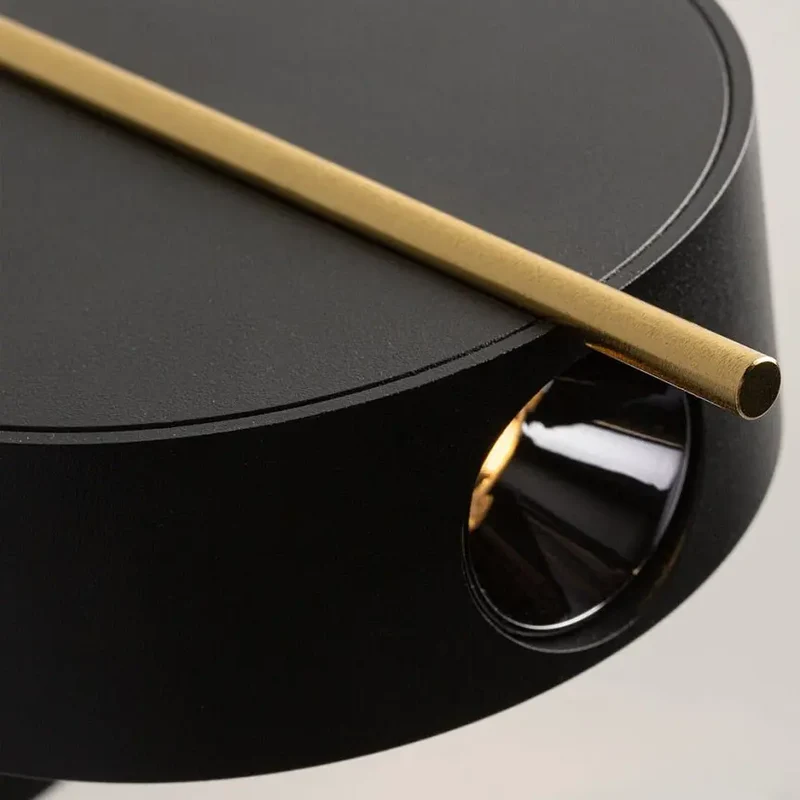 Wandleuchte – Schwarz-Messing Aluminium, 1× G9, 3 W Leistung, Ø10 cm Höhe - Nuance | Maytoni