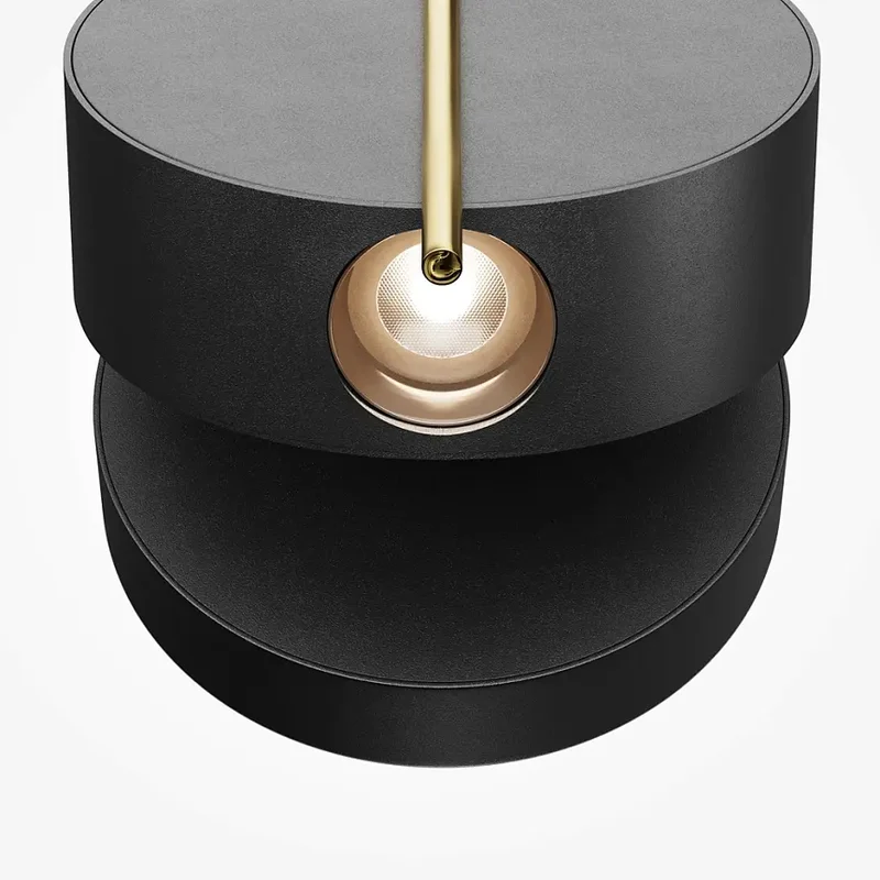 Wandleuchte – Schwarzes Aluminium, 3 W Leistung, Ø10 cm - Nuance | Maytoni