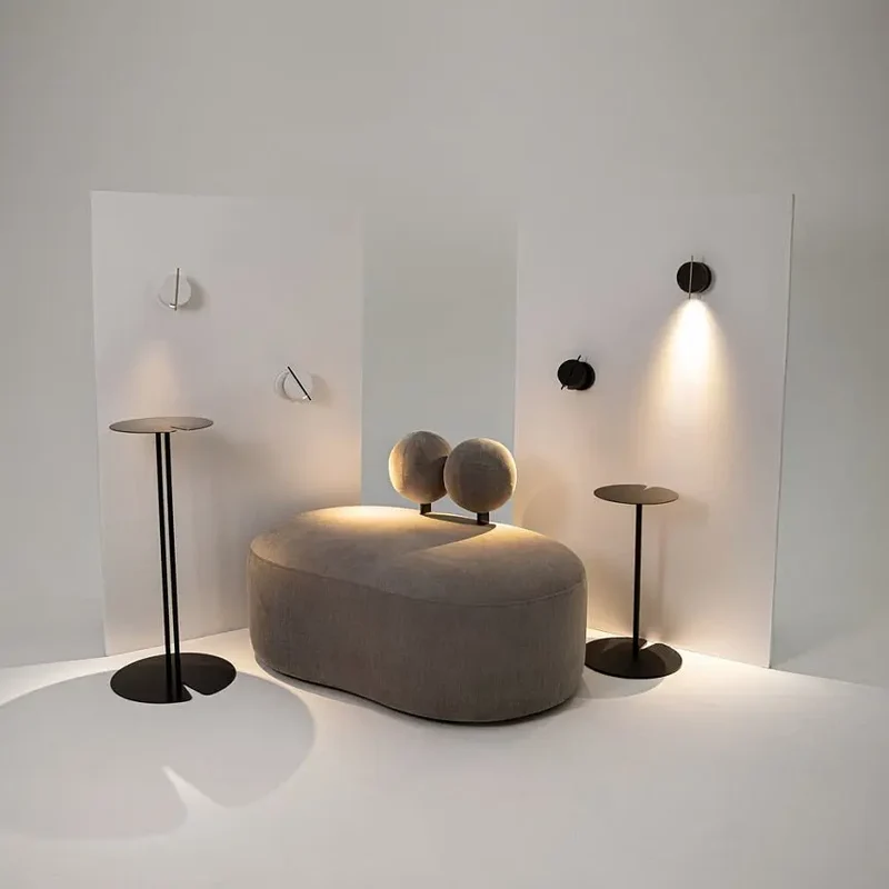 Wandleuchte – Schwarzes Aluminium, 3 W Leistung, Ø10 cm - Nuance | Maytoni
