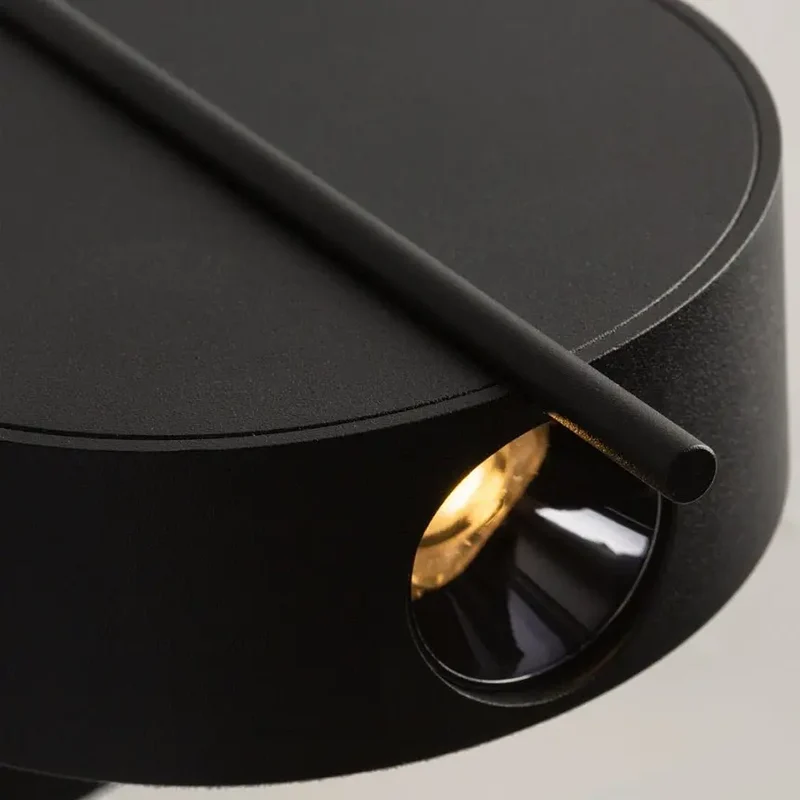 Wandleuchte – Schwarzes Aluminium, 3 W Leistung, Ø10 cm - Nuance | Maytoni