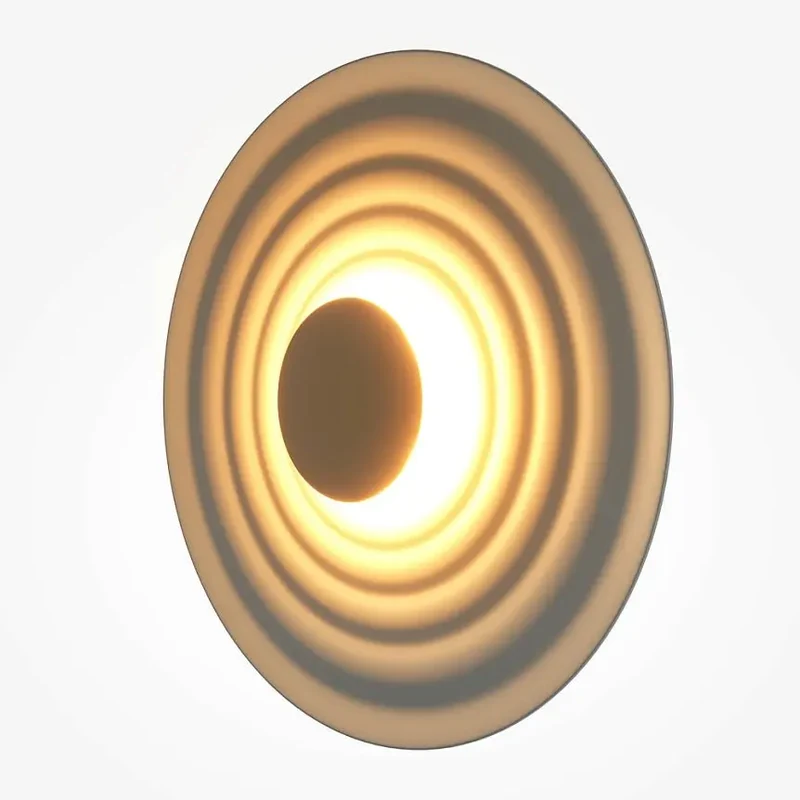 Wandleuchte – Graues Aluminium, Warmweißes Licht, 6 W Leistung, Ø40 cm - Nami | Maytoni