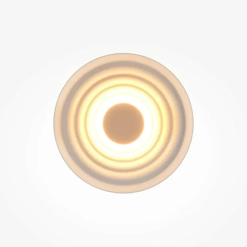 Wandleuchte – Weißes Aluminium, Warmweißes Licht, 6 W Leistung, Ø40 cm - Nami | Maytoni