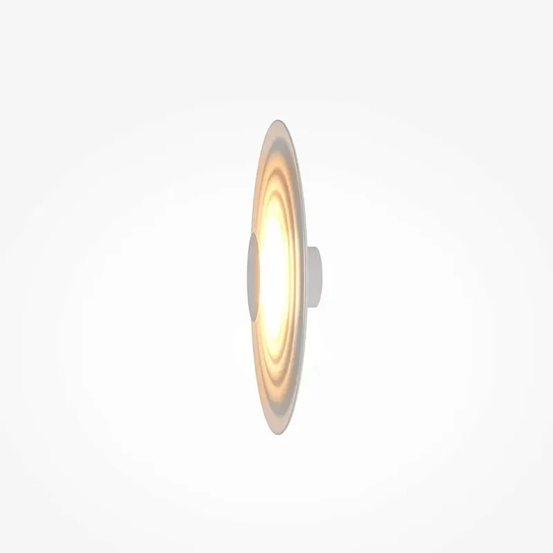 Wandleuchte – Weißes Aluminium, Warmweißes Licht, 6 W Leistung, Ø40 cm - Nami | Maytoni