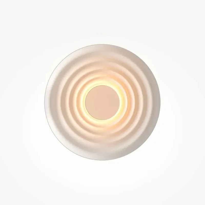 Wandleuchte – Weißes Aluminium, Warmweißes Licht, 6 W Leistung, Ø40 cm - Nami | Maytoni