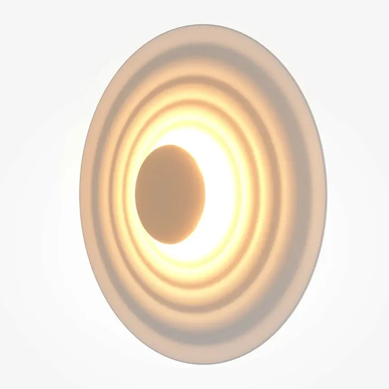 Wandleuchte – Weißes Aluminium, Warmweißes Licht, 6 W Leistung, Ø40 cm - Nami | Maytoni