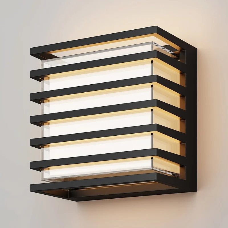 Wandleuchte mit schwarzem Aluminiumgehäuse und satiniertem Glasdiffusor – Downing Street | Maytoni