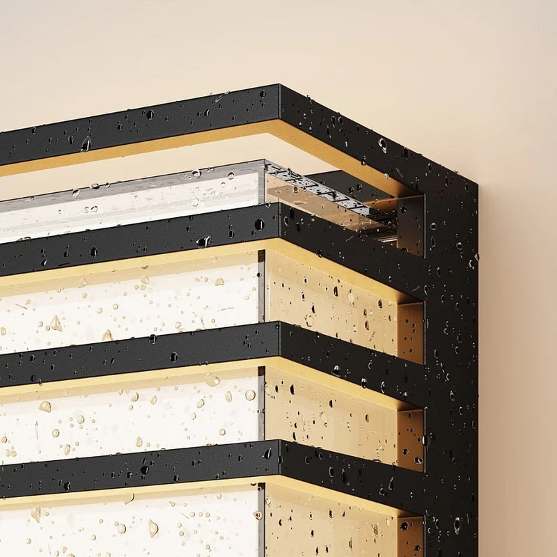 Wandleuchte mit schwarzem Aluminiumgehäuse und satiniertem Glasdiffusor – Downing Street | Maytoni