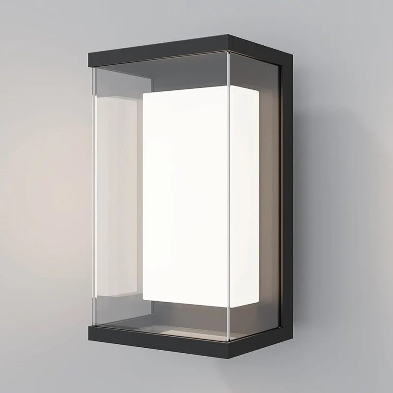 Wandleuchte – Schwarzes Aluminium, IP65 Schutz, 148° Licht - Baker Street | Maytoni