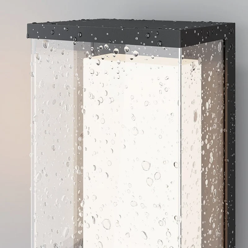 Wandleuchte – Schwarzes Aluminium, IP65 Schutz, 148° Licht - Baker Street | Maytoni