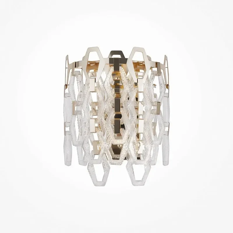 Wandleuchte – Goldene Oberfläche, Metall und Kristall, Luxuriöse Eleganz - Tissage | Maytoni