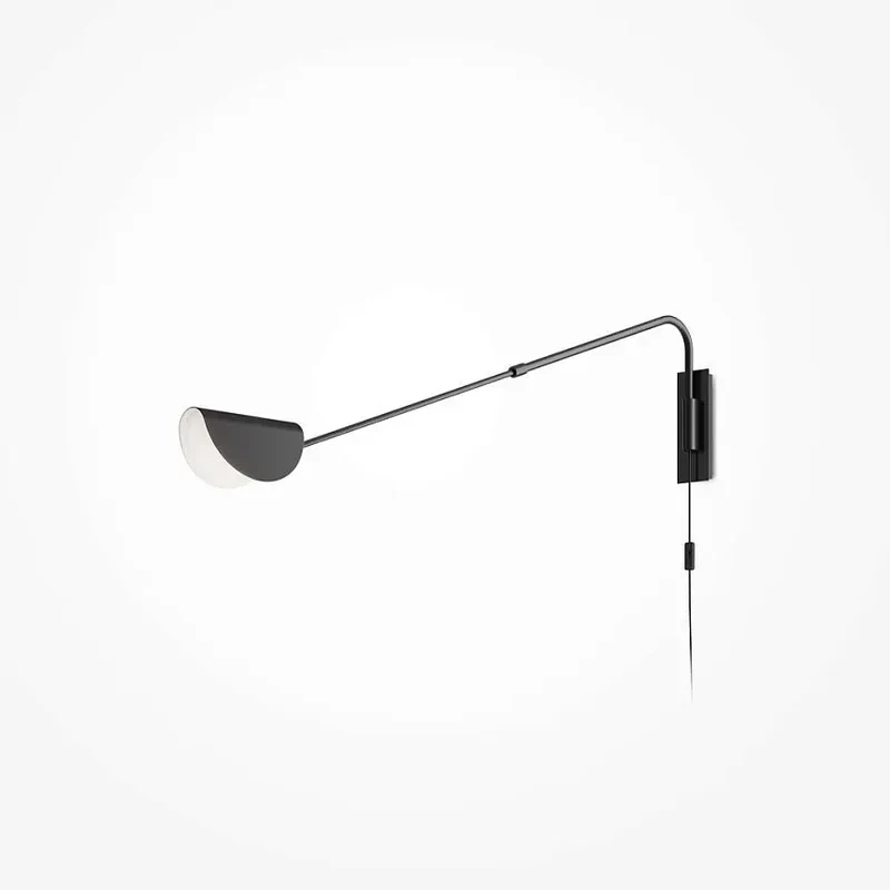 Wandleuchte – Schwarzes Metall, 1× G9 Fassung, 7 W Leistung, 105 cm Länge - Mollis | Maytoni