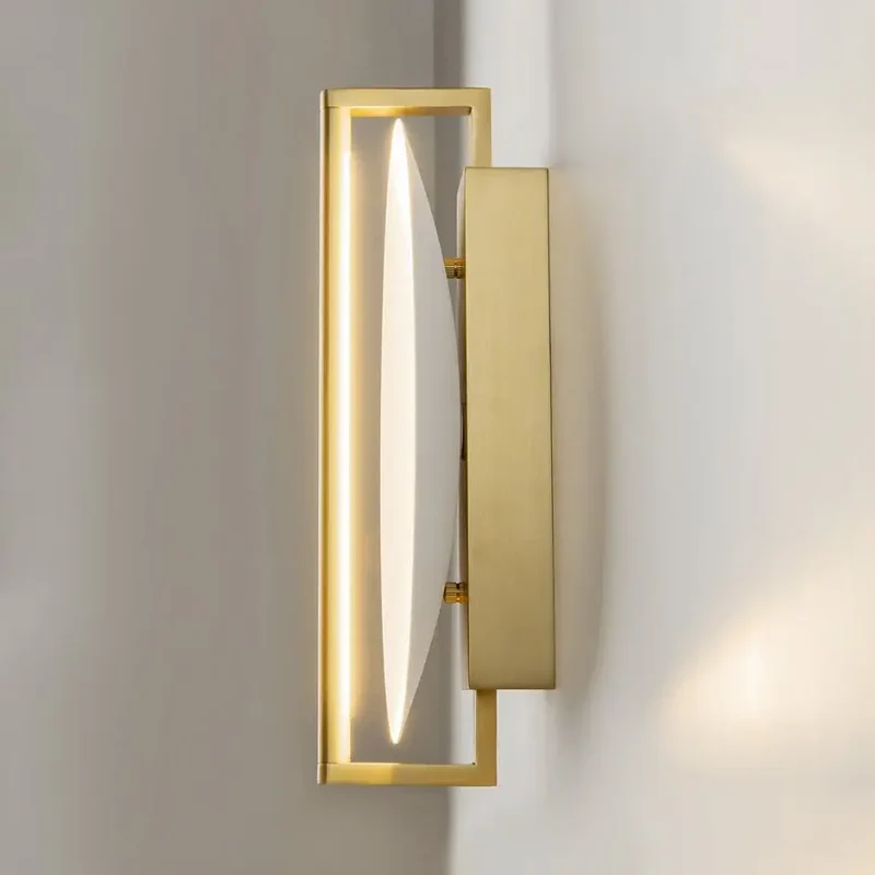 Wandleuchte – Goldfarbenes Aluminium, 14 W Leistung, Warmweiß, 30 cm Höhe - Mira | Maytoni